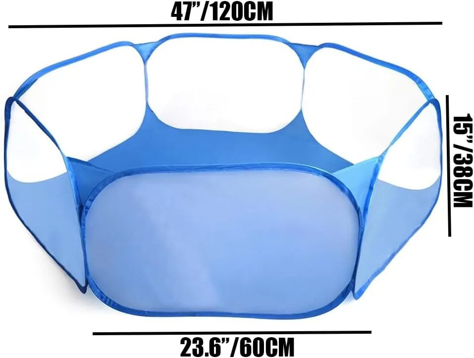 2-Pack Guinea Pig Carrier Backpack and Playpen Set - Breathable Pet Playpen Pop Open Outdoor/Indoor Exercise Fence, Portable Small Animal Backpack for Bearded Dragon, Rabbits, Hamster, Chinchillas