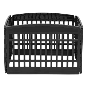 24" Exercise 4-Panel Pet Dog Playpen without door, Black