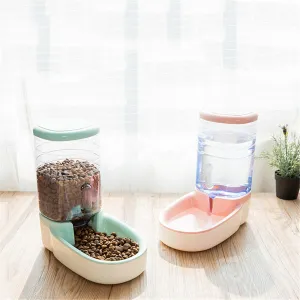 3.8L Automatic Pet Cat Feeder Waterer Food Dispenser Cats Supplies Dish Bowl