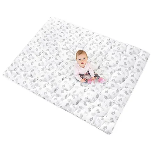 50" X 50" Baby Playpen Mat Fit for TODALE and Dripex Baby Playpen, One-Piece Crawling Mat Non Slip Cushioned Baby Mats for Playing 50x50 Inches, Floral