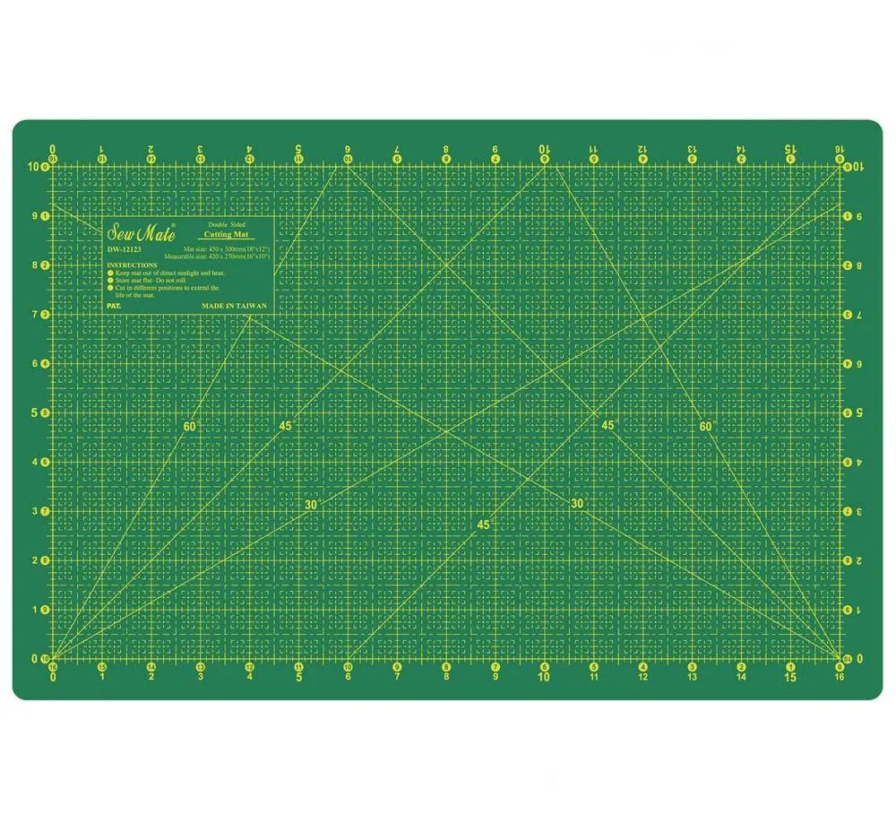 A3 18" x 12" Cutting Mat Self Healing Inches &amp; cms
