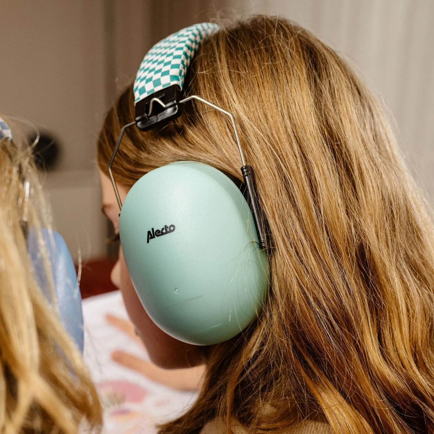 Alecto Green Earmuffs For Children
