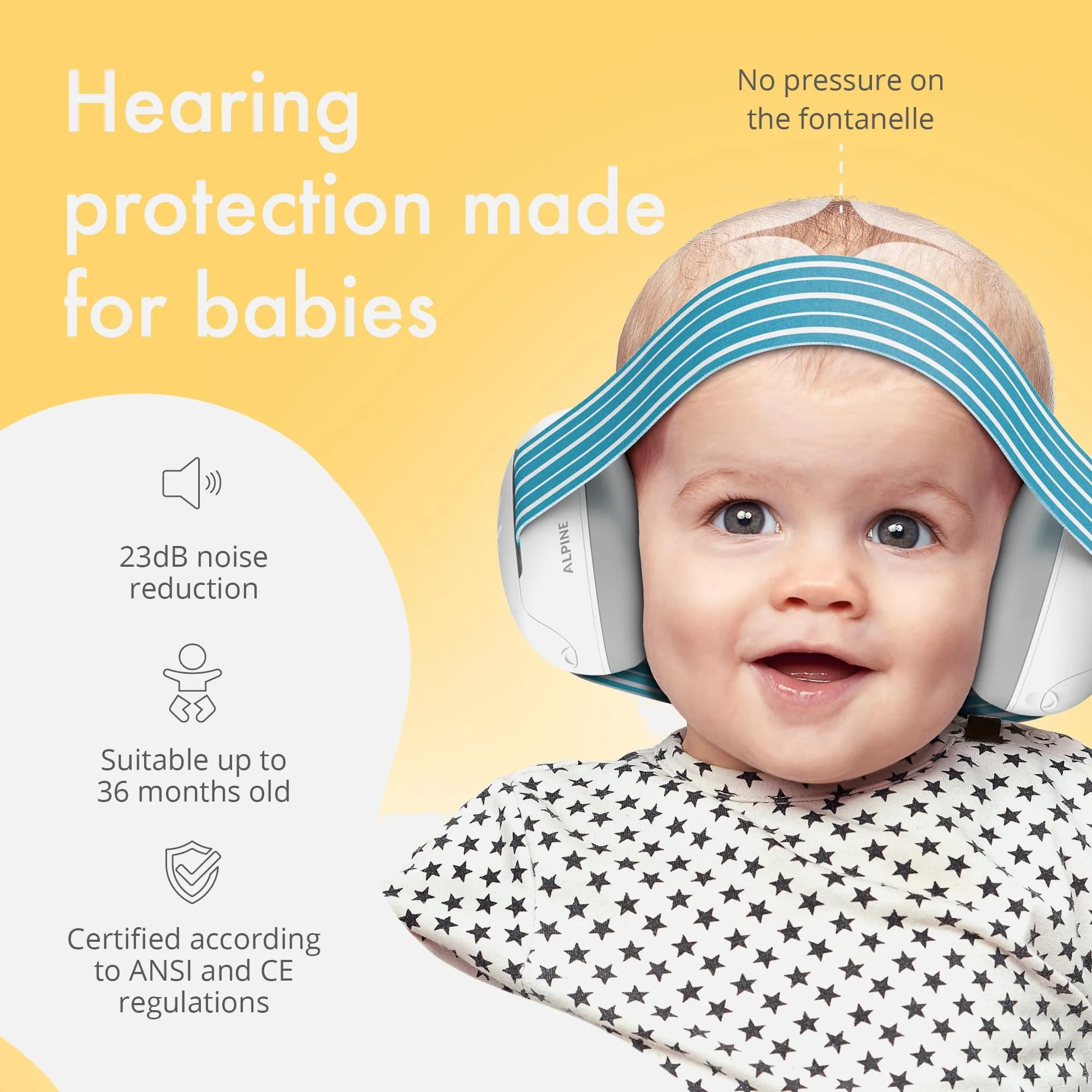 Alpine Muffy Baby Earmuffs, Blue