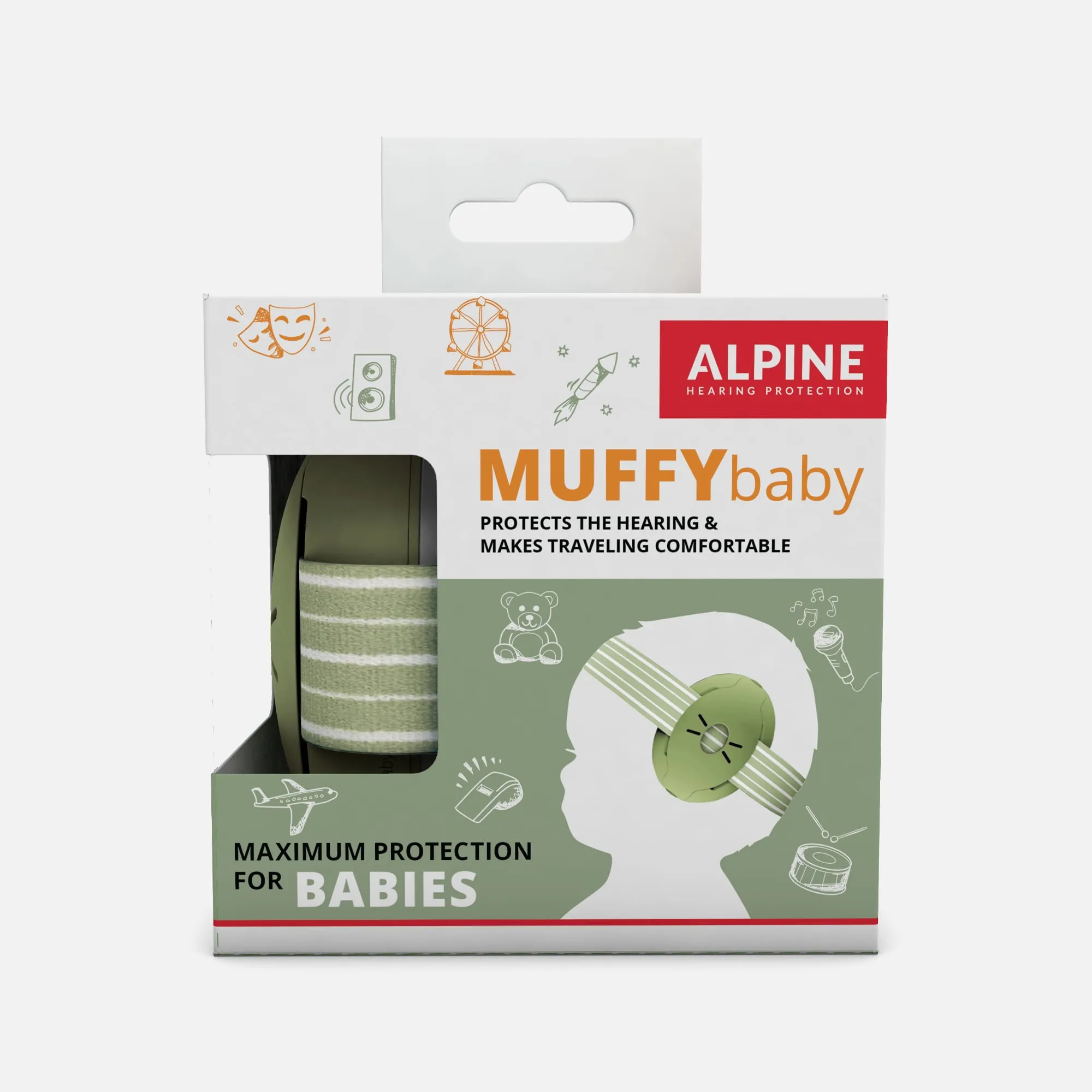 Alpine Muffy Baby Earmuffs, Green