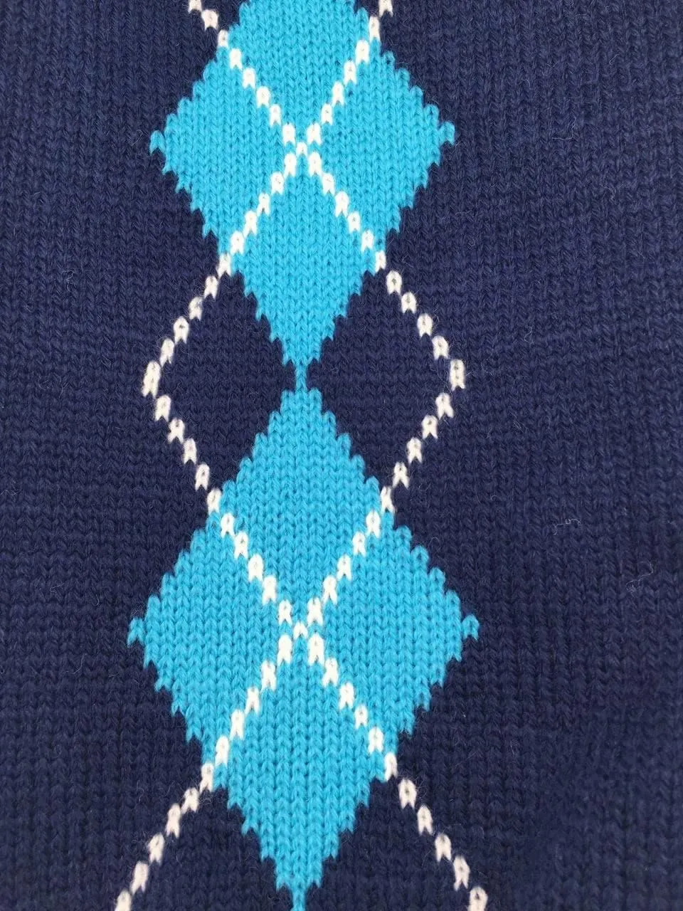 'Argyle Knit Pet Sweaters Clothes for Dogs Pets, Classic Blue Dog Sweater Small (S) Size
