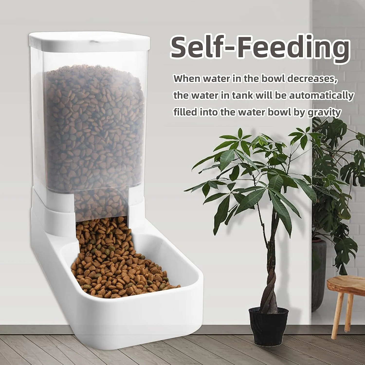 Automatic Cat Feeder and Water Dispenser Set