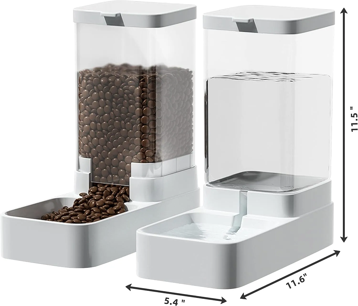 Automatic Cat Feeder and Water Dispenser Set