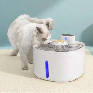 Automatic Pet Feeder, 4-Mode, 2.6L, LED, Silent Pump - i.Pet