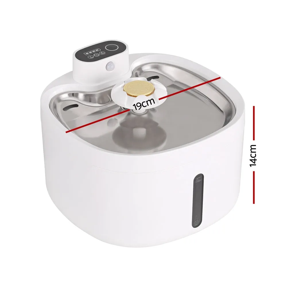 Automatic Pet Feeder, 4-Mode, 2.6L, LED, Silent Pump - i.Pet