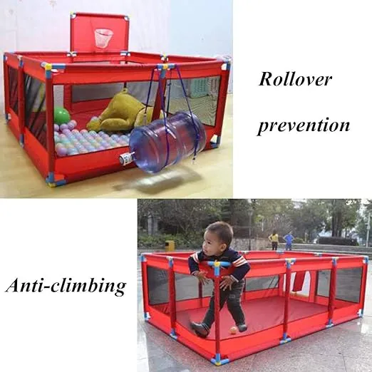 Baby Playpen Kids Safety Barrier for Playing and Activities Best Playground for Kids in a Safe Space (60 x 15 x 24 cm)