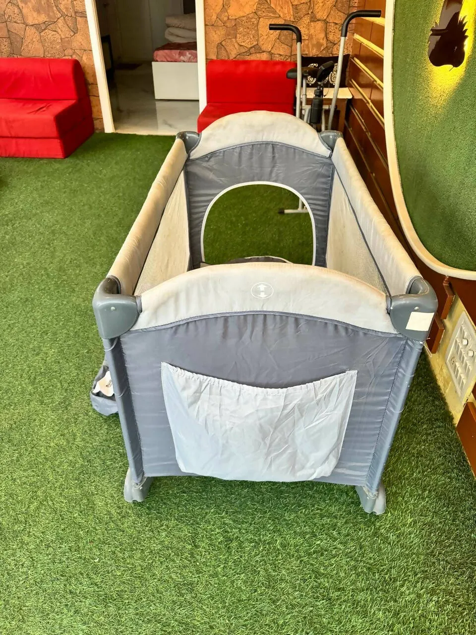 BABYHUG My Space Playpen cum Cot With Removable Mosquito Net