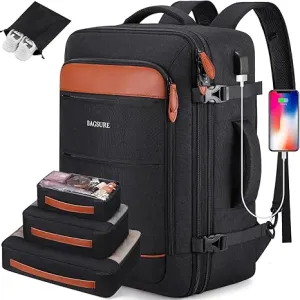 Bagsure Travel Backpack, 42L Carry on Luggage, Flight Approved Expandable Backpack, Laptop Backpack