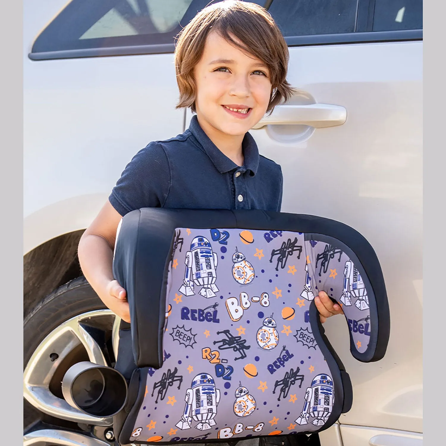 BB-8 and R2-D2 Backless Booster Car Seat