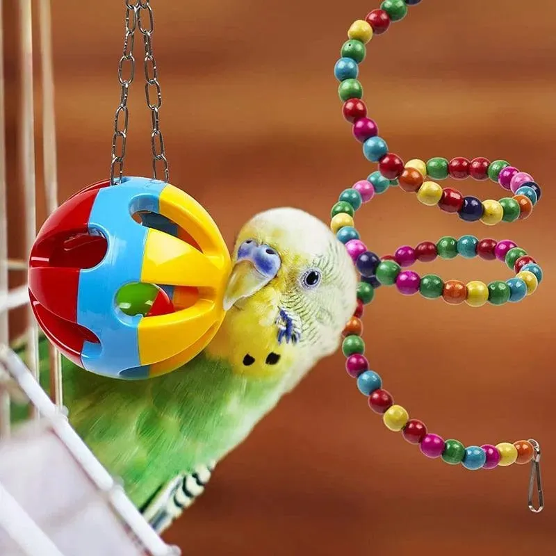 Bird Cage Toy Set 10-Pack