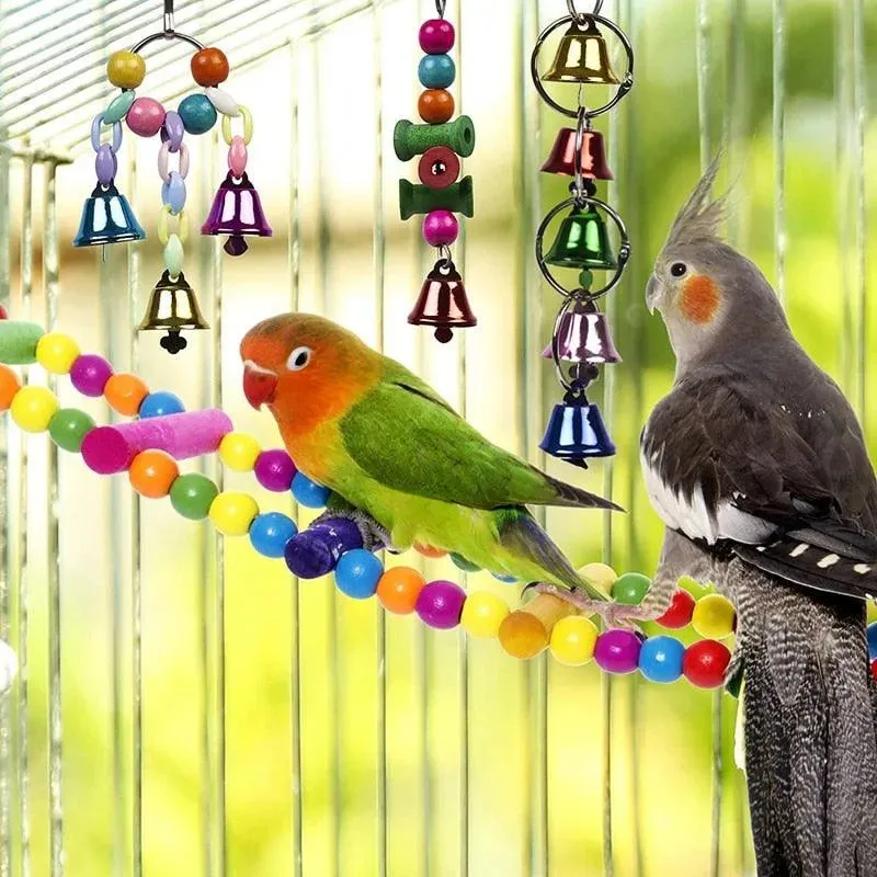 Bird Cage Toy Set 10-Pack