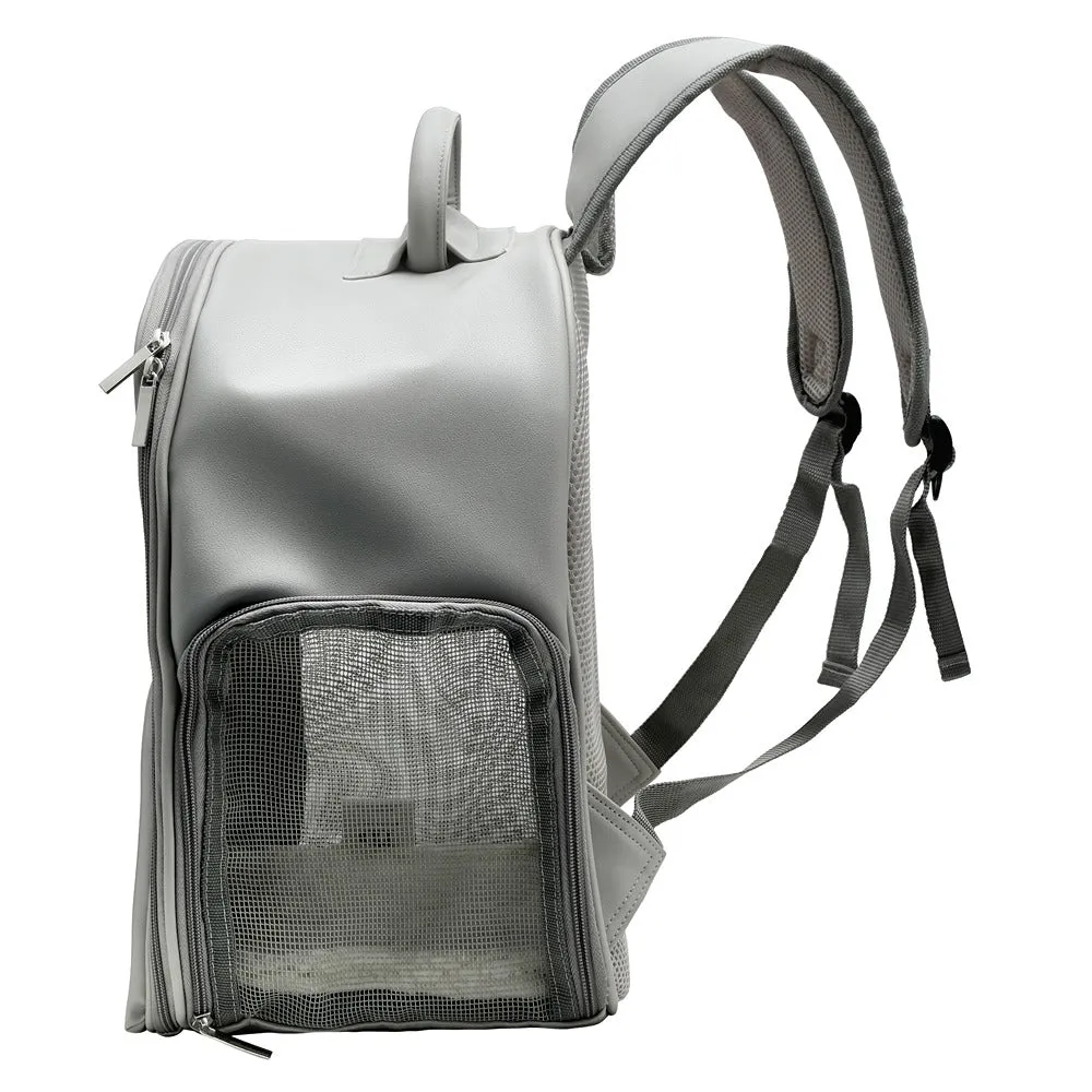 Buddy & Belle Cat Backpack Grey