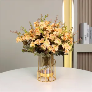 Bulk 12Pcs 12" Daisy Bush Silk Flowers Artificial Autumn Floral Arrangement Wholesale
