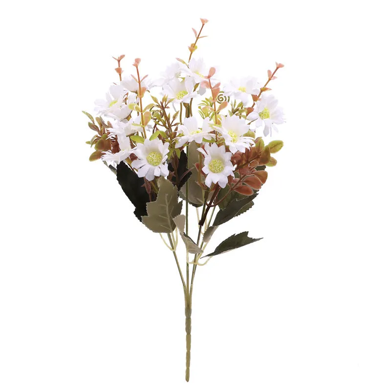 Bulk 12Pcs 12" Daisy Bush Silk Flowers Artificial Autumn Floral Arrangement Wholesale