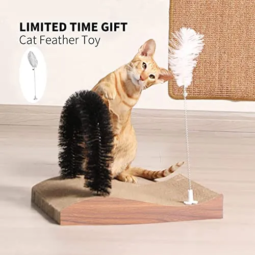Cat brush, 2.0 version depilatory sheet with high quality scratching pad, scratching sheet with scratching board, cat back grooming, cat grooming tool with scratching pad