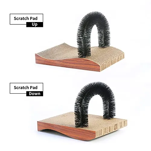 Cat brush, 2.0 version depilatory sheet with high quality scratching pad, scratching sheet with scratching board, cat back grooming, cat grooming tool with scratching pad