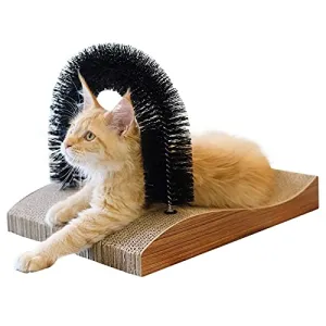 Cat brush, 2.0 version depilatory sheet with high quality scratching pad, scratching sheet with scratching board, cat back grooming, cat grooming tool with scratching pad