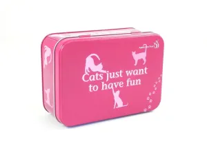 CATS JUST WANT TO HAVE FUN GIFT IN A TIN