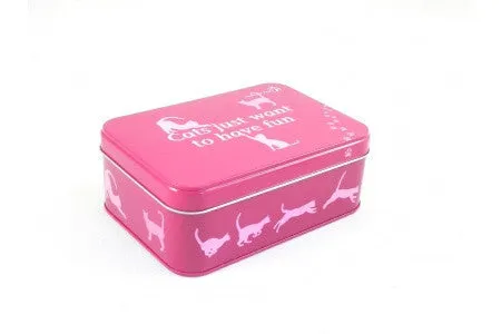 CATS JUST WANT TO HAVE FUN GIFT IN A TIN
