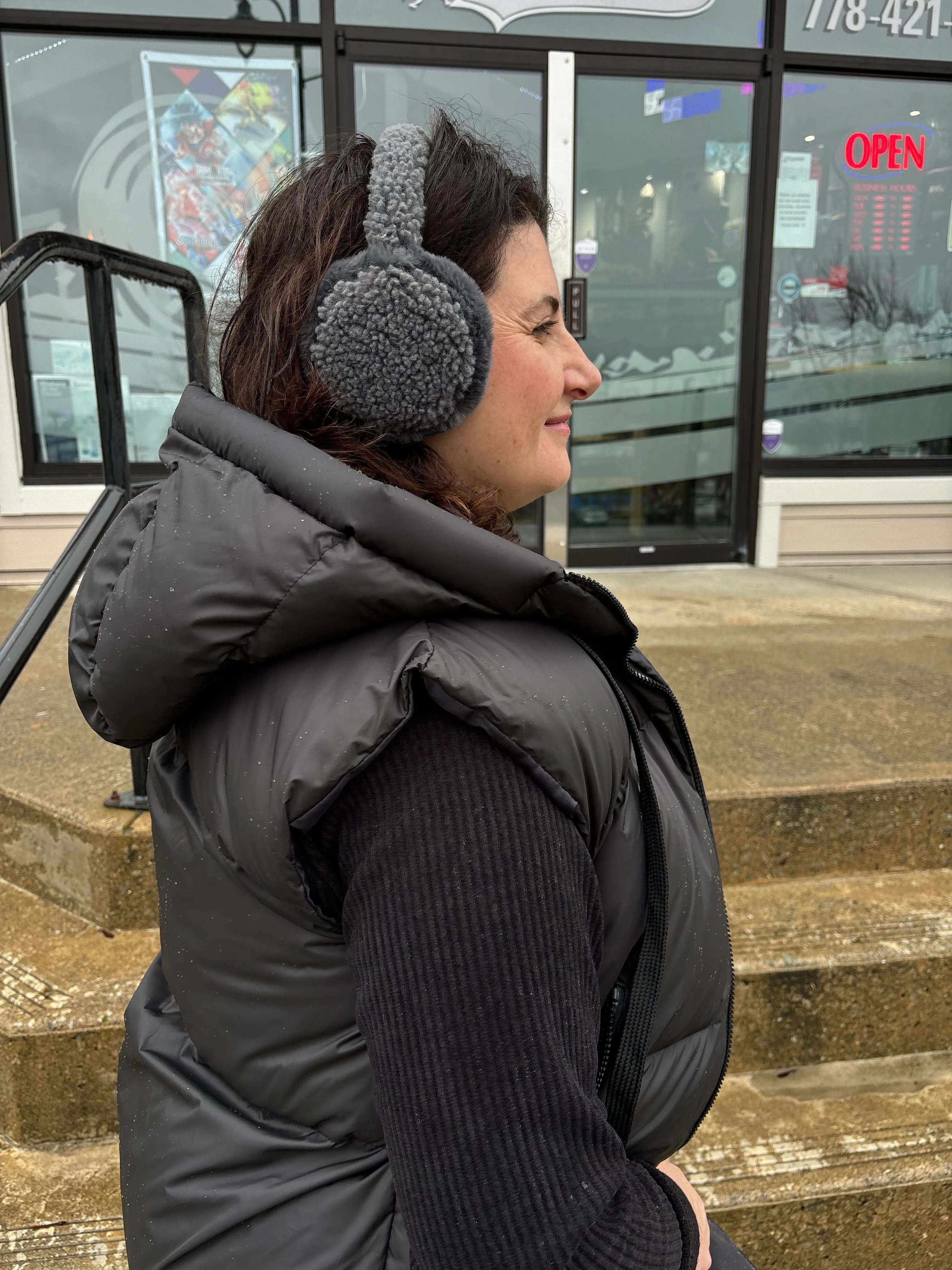 C.C Beanie - Faux Fur Sherpa Earmuffs