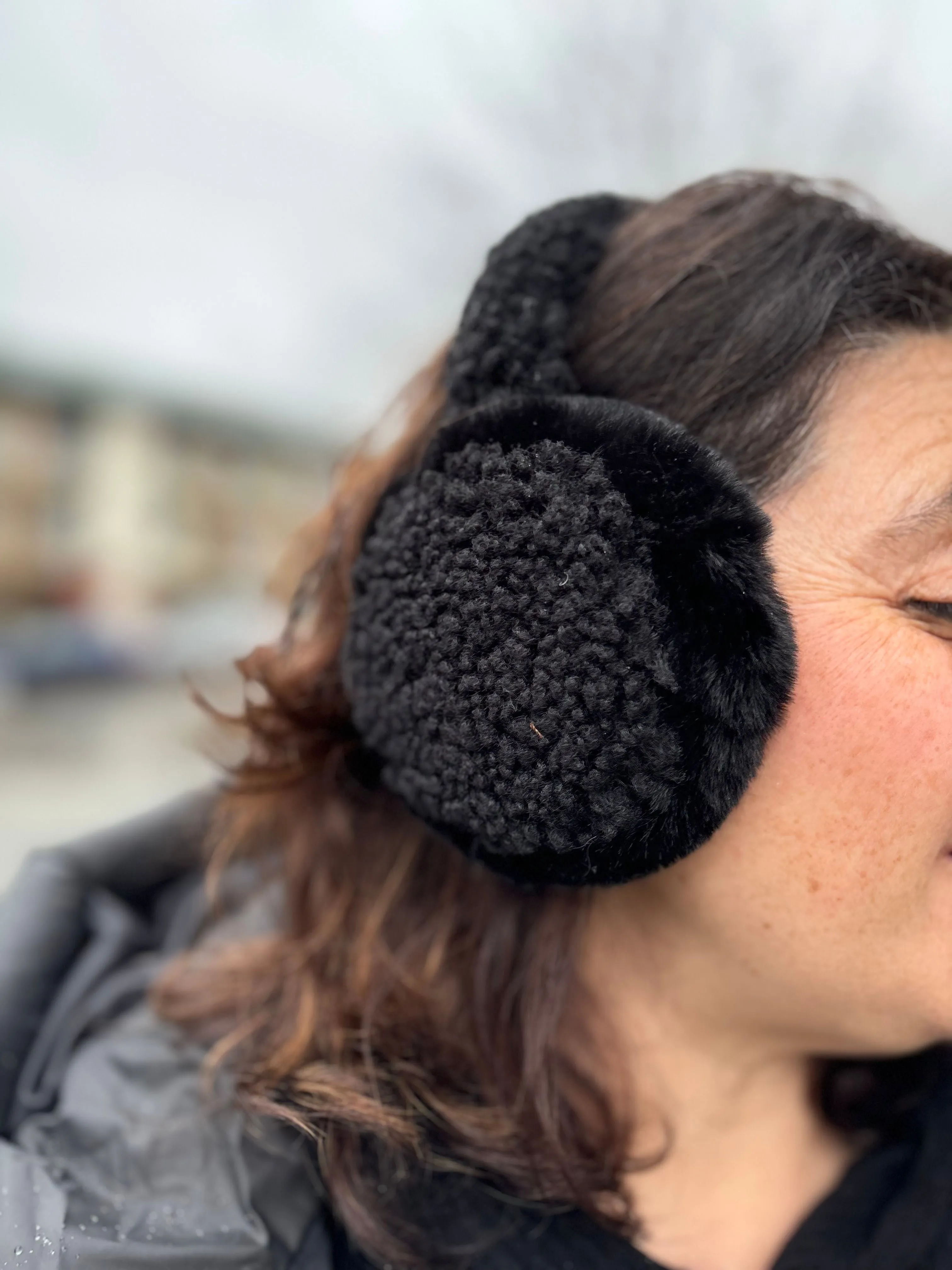 C.C Beanie - Faux Fur Sherpa Earmuffs