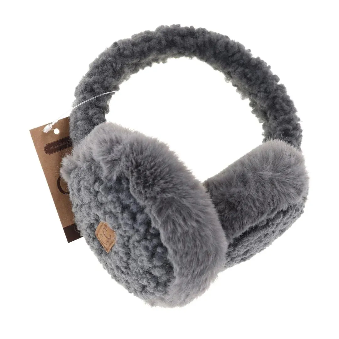C.C Beanie - Faux Fur Sherpa Earmuffs