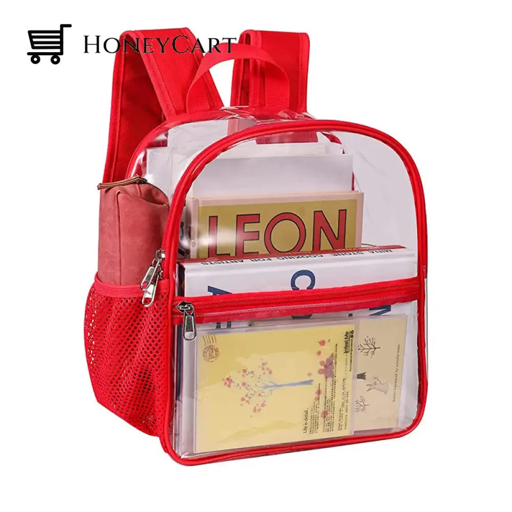 Clear Small Backpack Stadium Approved Water proof Transparent Backpack