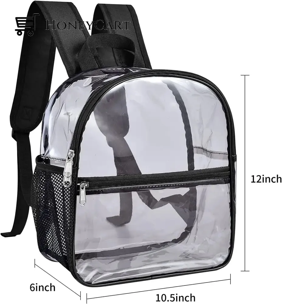Clear Small Backpack Stadium Approved Water proof Transparent Backpack