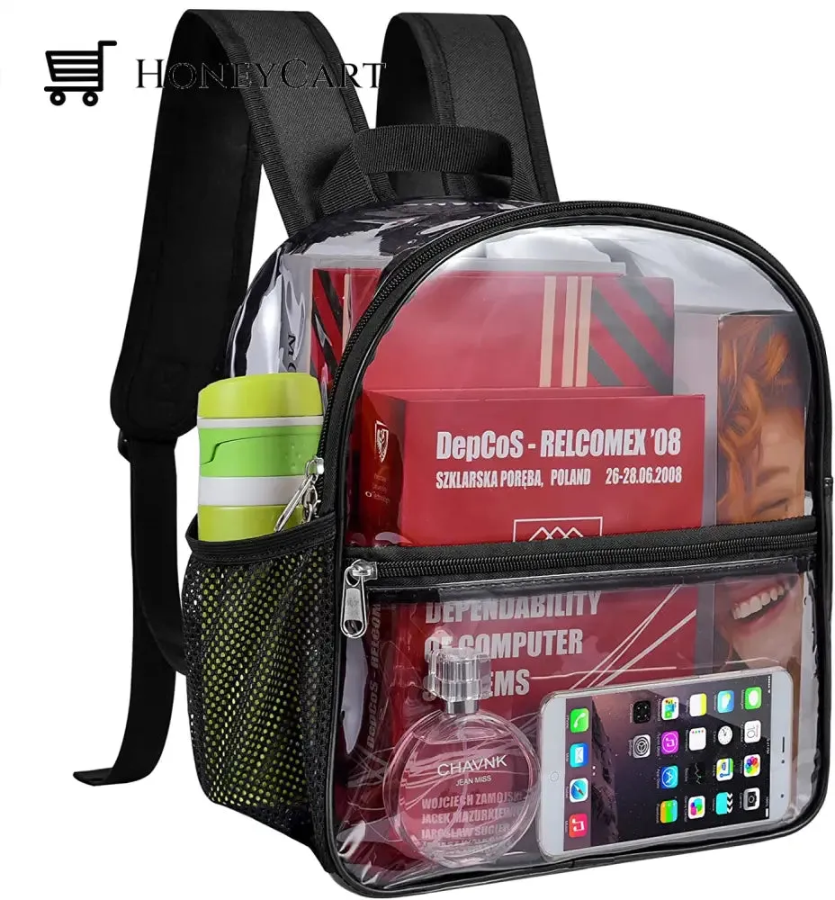 Clear Small Backpack Stadium Approved Water proof Transparent Backpack