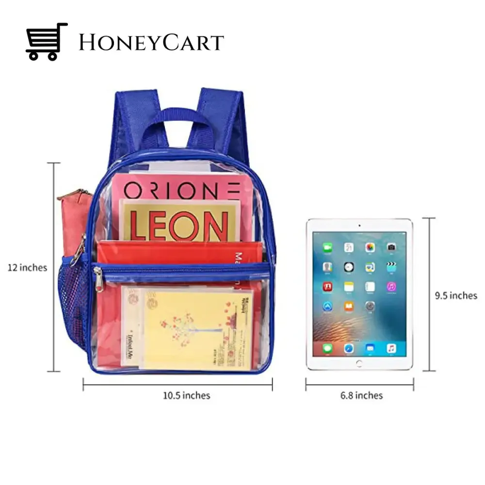 Clear Small Backpack Stadium Approved Water proof Transparent Backpack