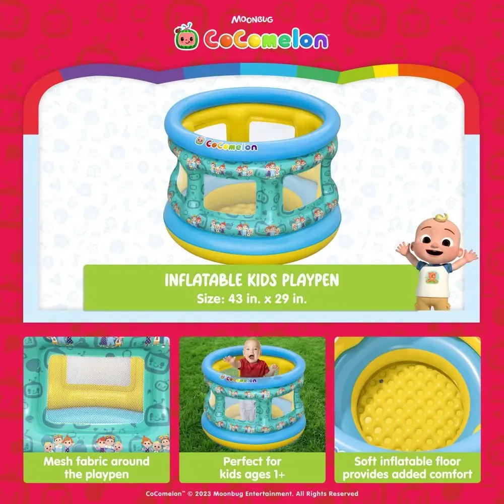 Cocomelon Baby Inflatable Playpen for Kids Boys Girls Toddlers