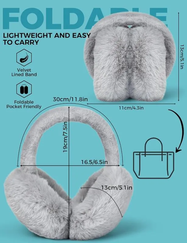 Cold Weather Fluffy Ear Warmers Headband