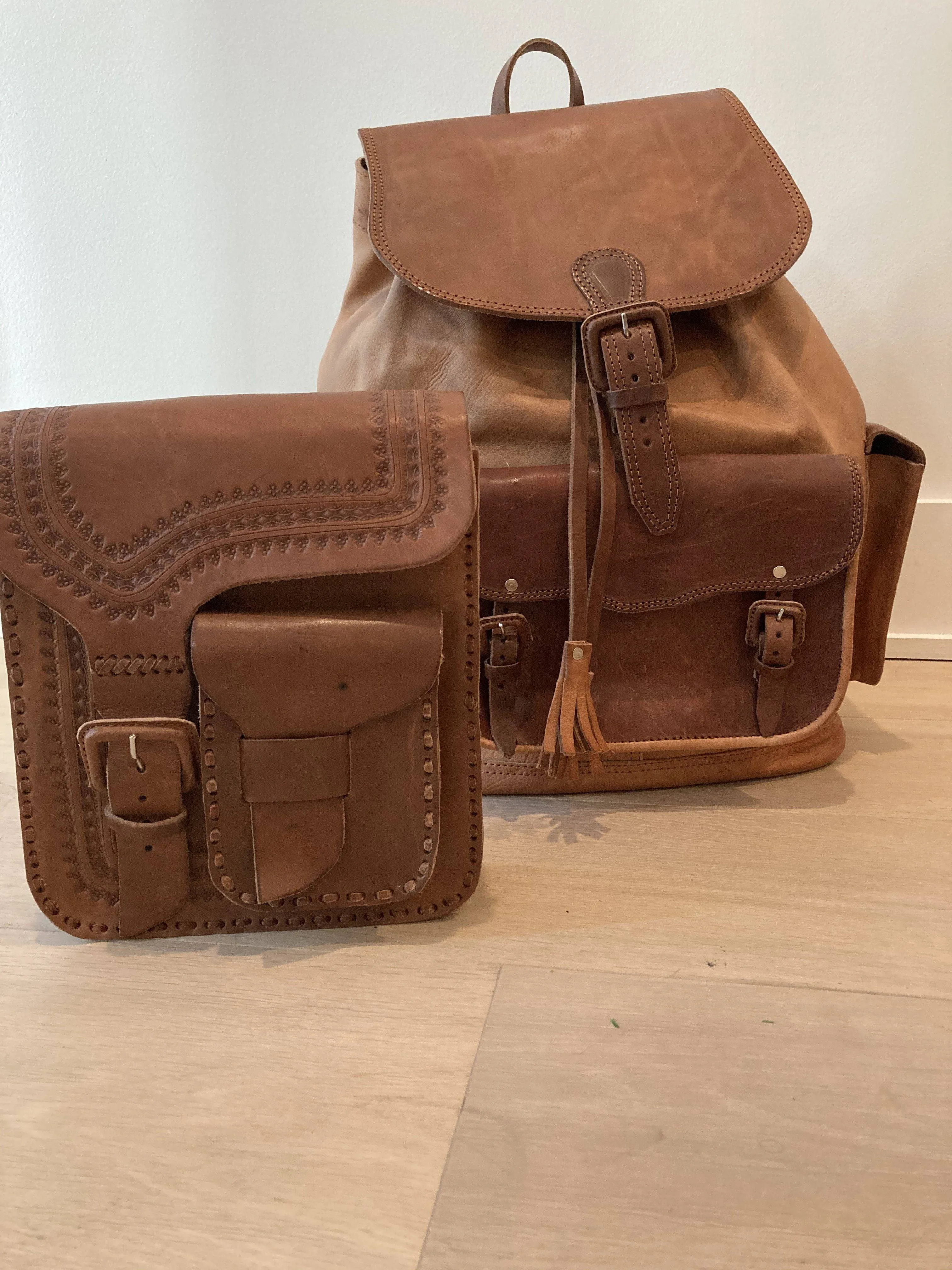 DeSoto Large Multi-Purpose Leather Backpack