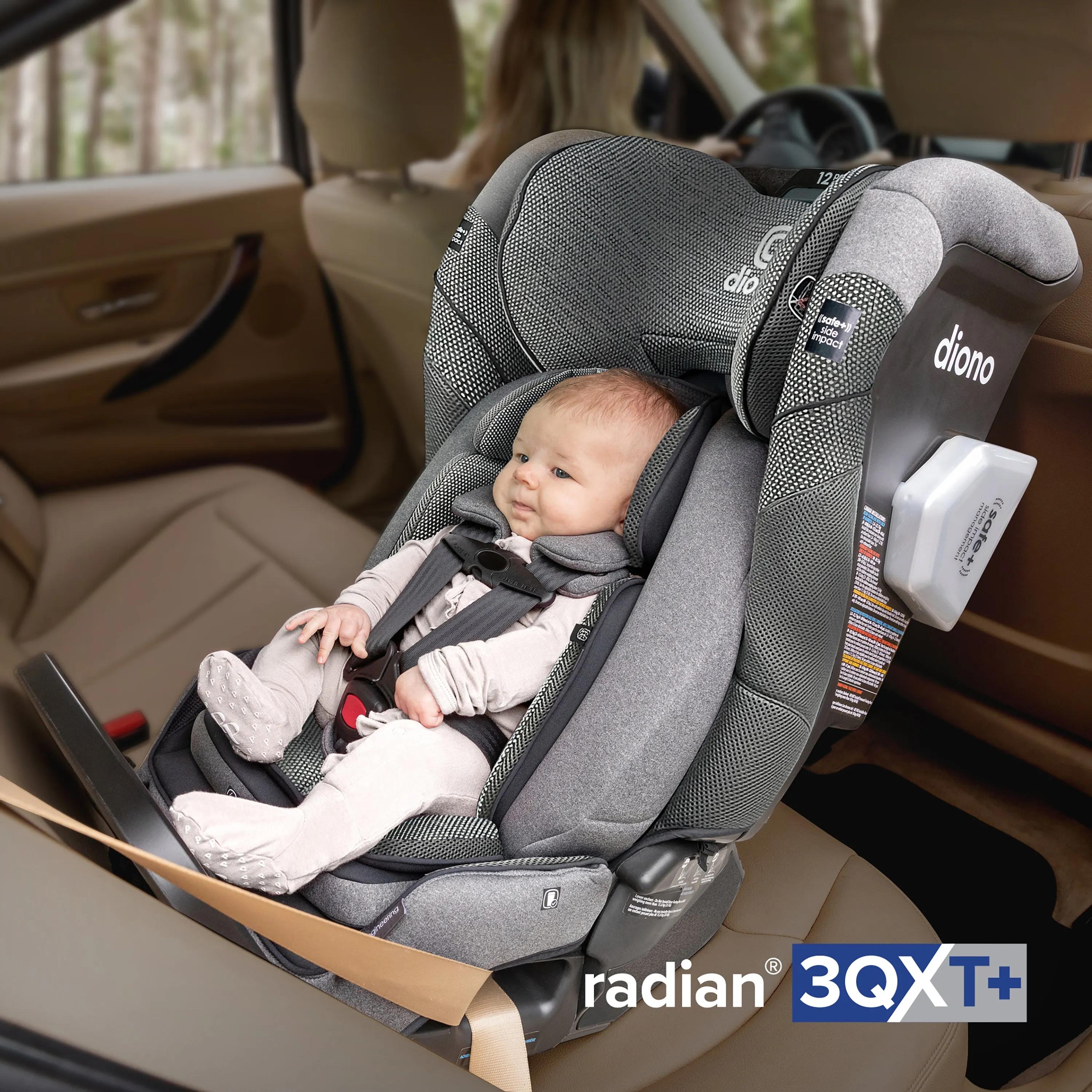 Diono Radian 3QXT  Luxury 3 Across All-in-One Car Seat