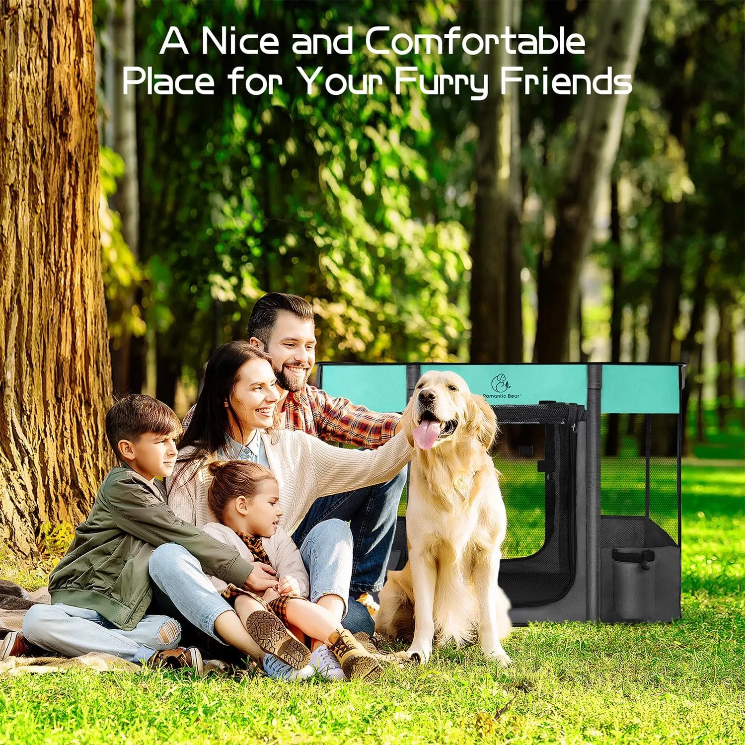 Dog Playpen,Pet Playpen,Foldable Puppy Cat Playpen,Portable Exercise Kennel Tent Crate,Water-Resistant Breathable Shade Cover, Indoor Outdoor Travel Camping Use for Small Animals with Carrying Case(S)