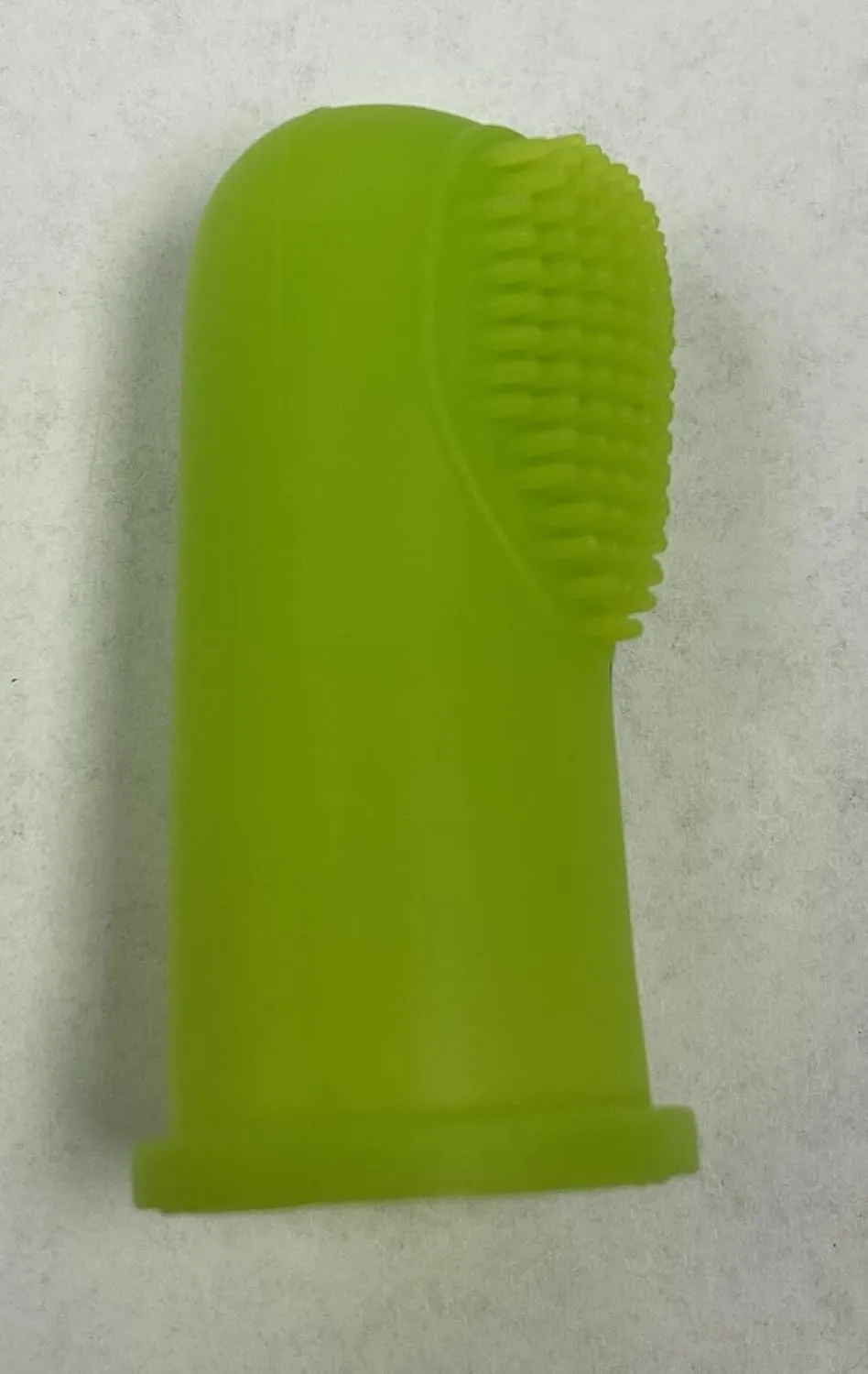 Dog Toothbrush Silicone Finger Green