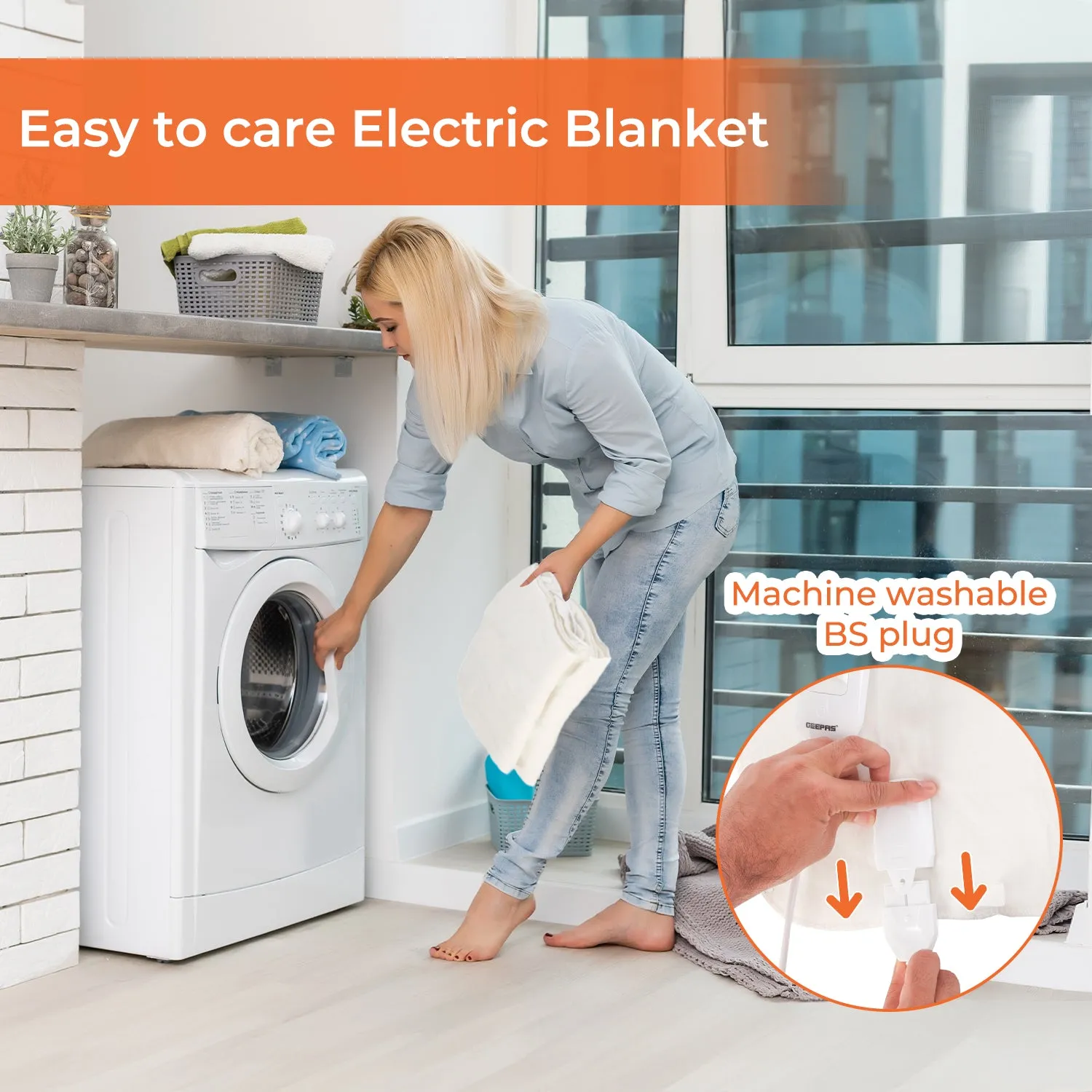 Double Electric Heated Under Blanket With Three Heat Settings