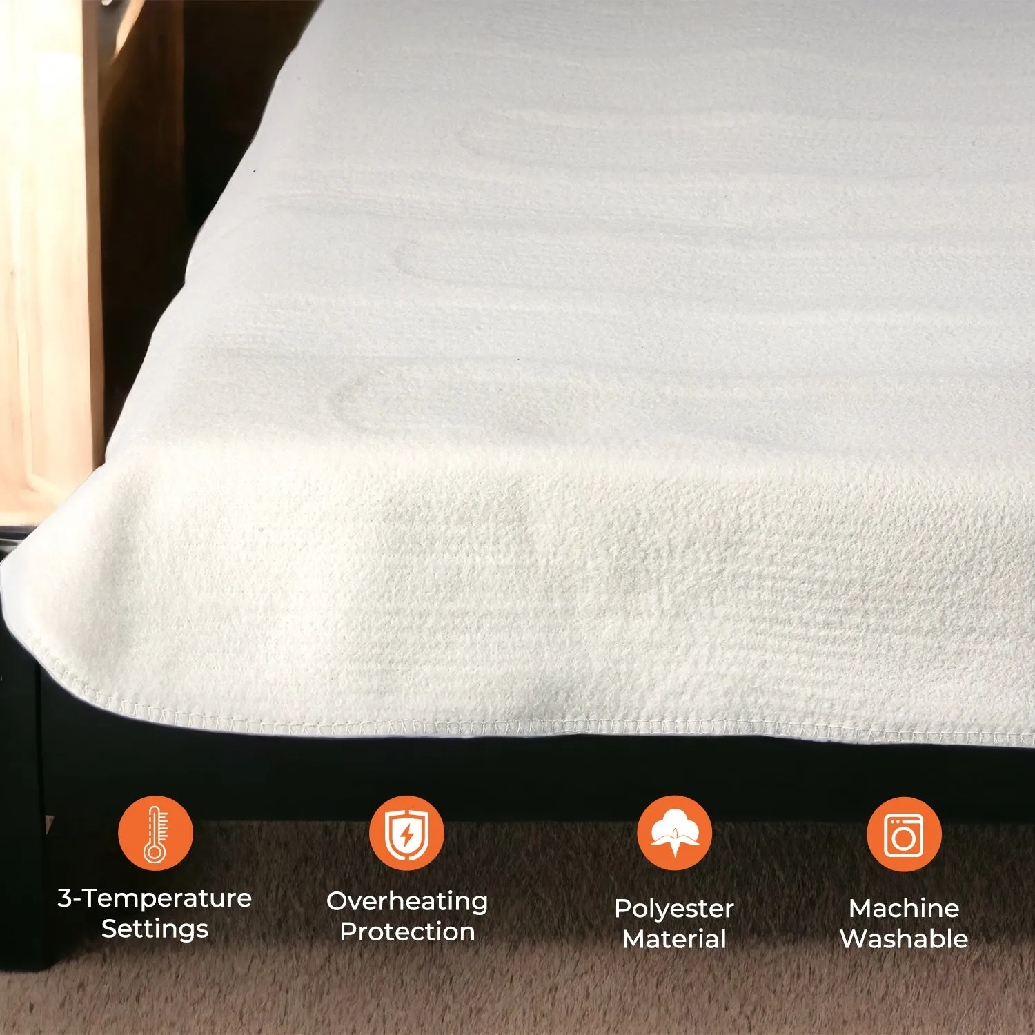 Double Electric Heated Under Blanket With Three Heat Settings