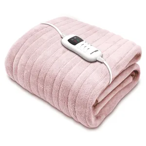 Dreamcatcher Luxurious Electric Heated Throw Pink 160 x 120cm Soft Fleece Blanket