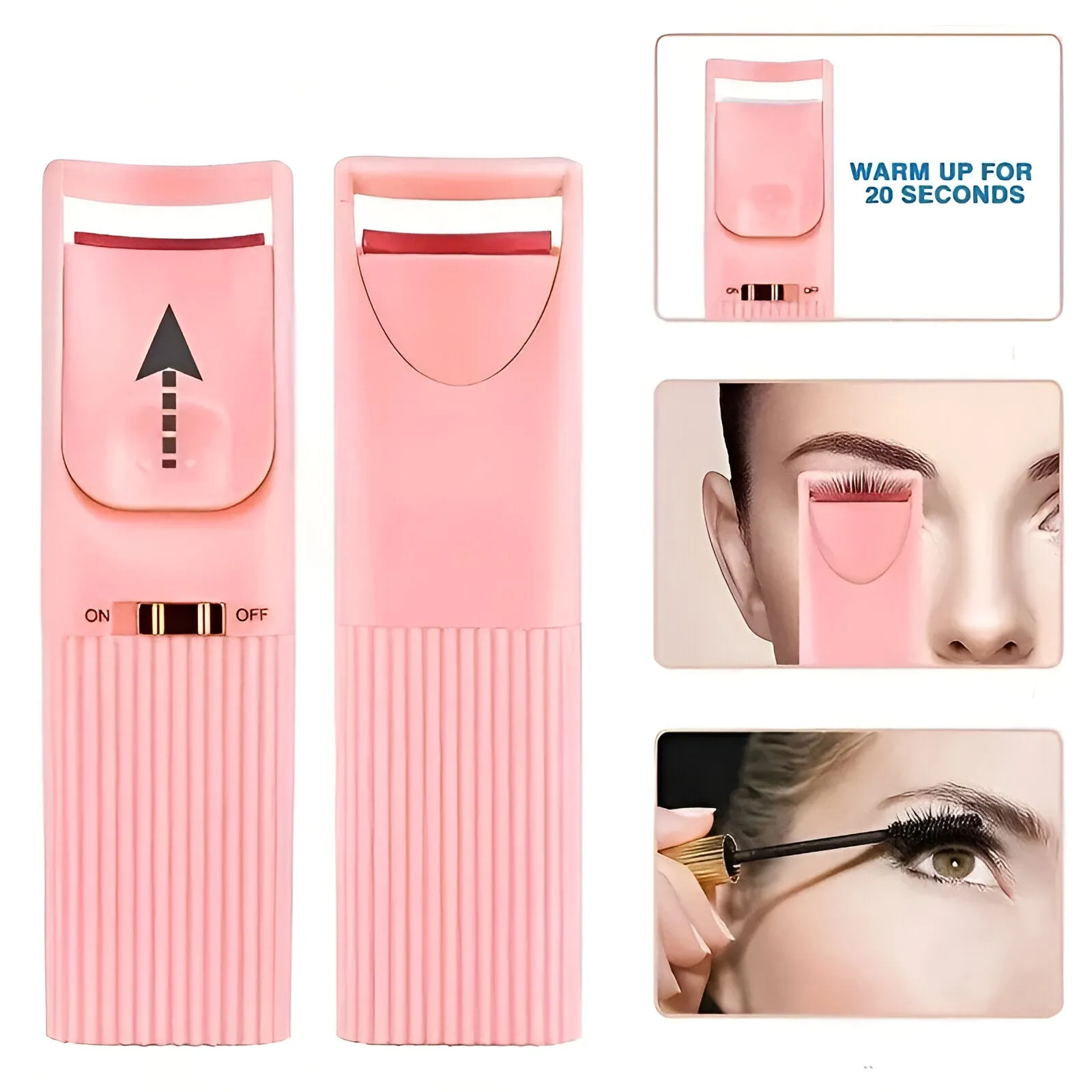 Electric Heated Eyelash Curler Device