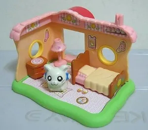 Epoch Hamtaro And Hamster Friends White Bijou Mini House Figure Play Set