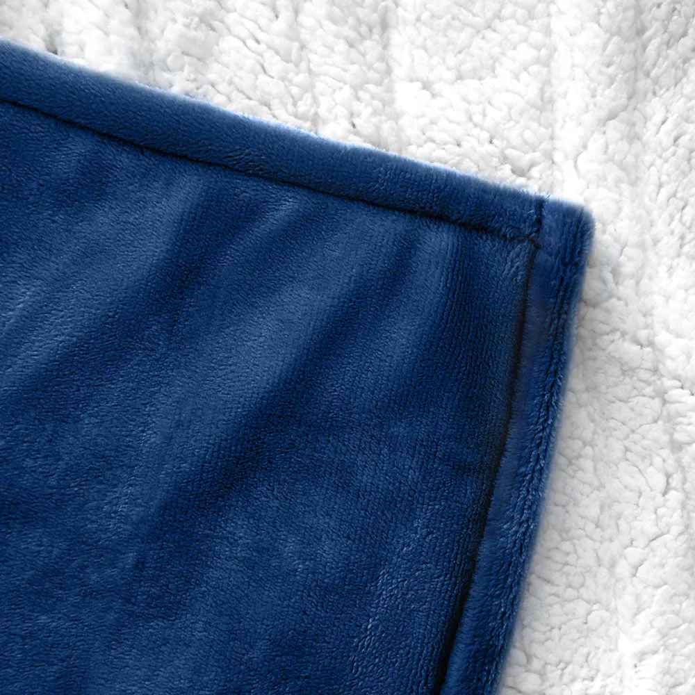 Flannel Electric Heated Throw Blanket - 50"x60", 3 Hours Timer Auto-Off, 5 Heating Levels