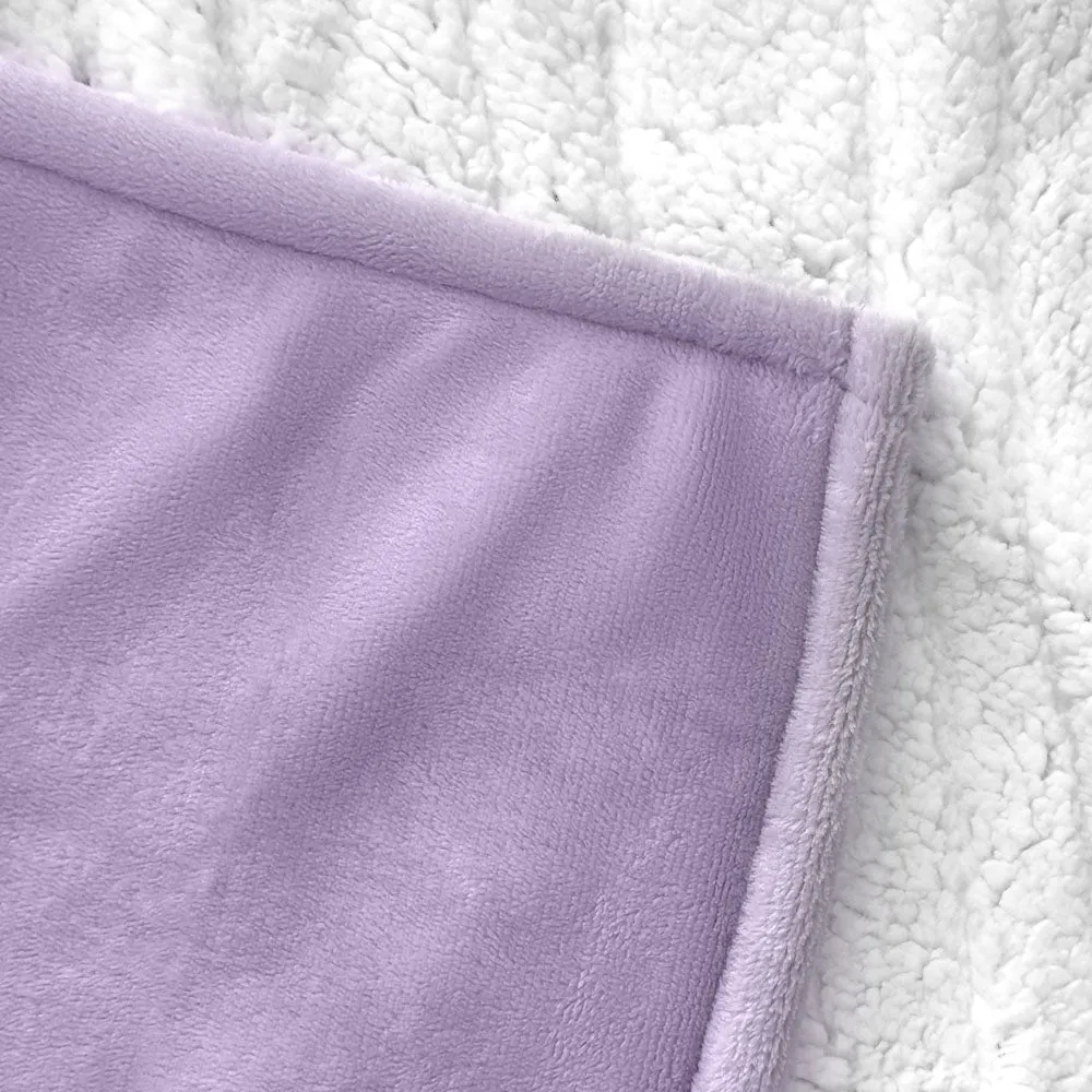 Flannel Electric Heated Throw Blanket - 50"x60", 3 Hours Timer Auto-Off, 5 Heating Levels