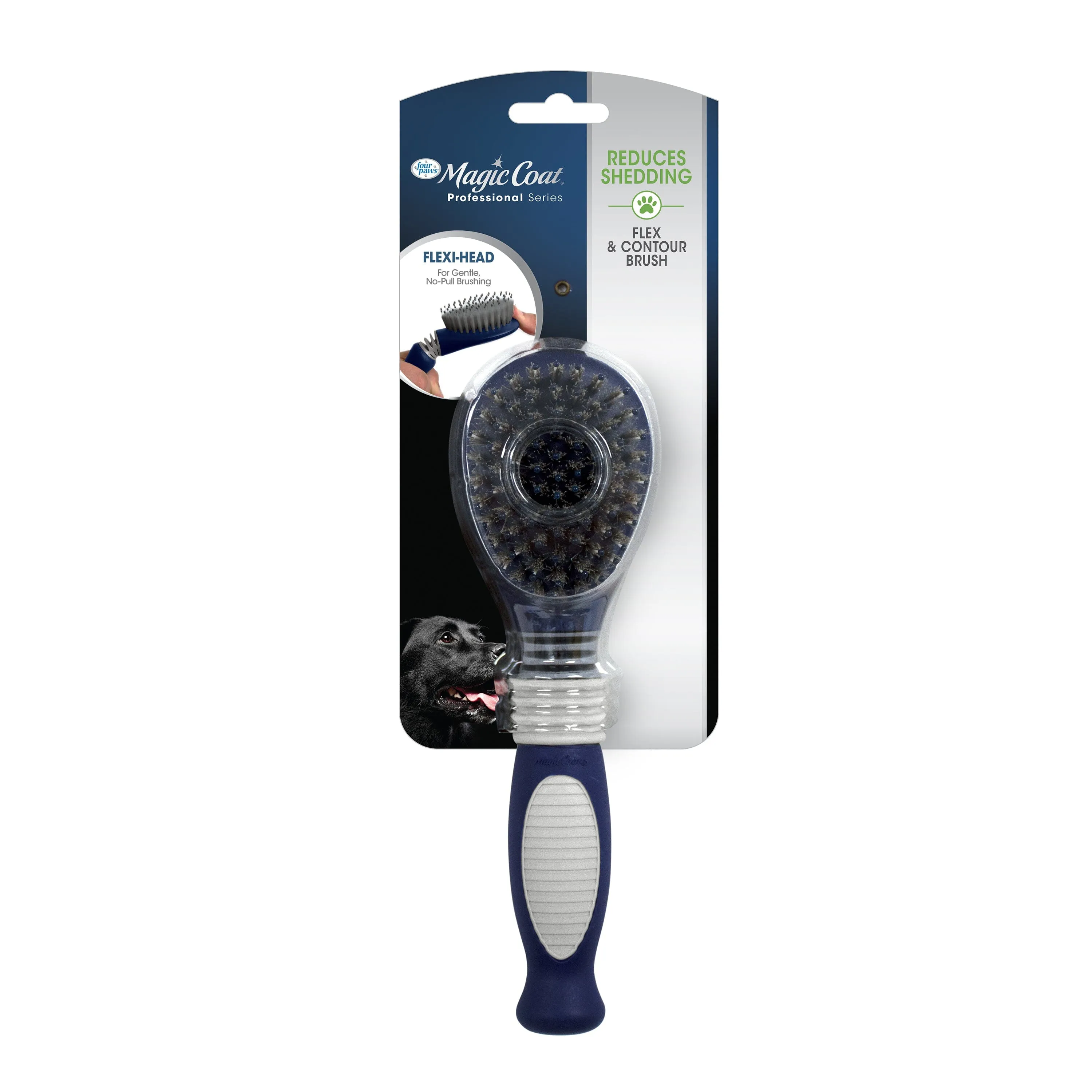 Four Paws Magic Coat Professional Series Flex & Contour Pin and Bristle Brush for Dogs - One Size