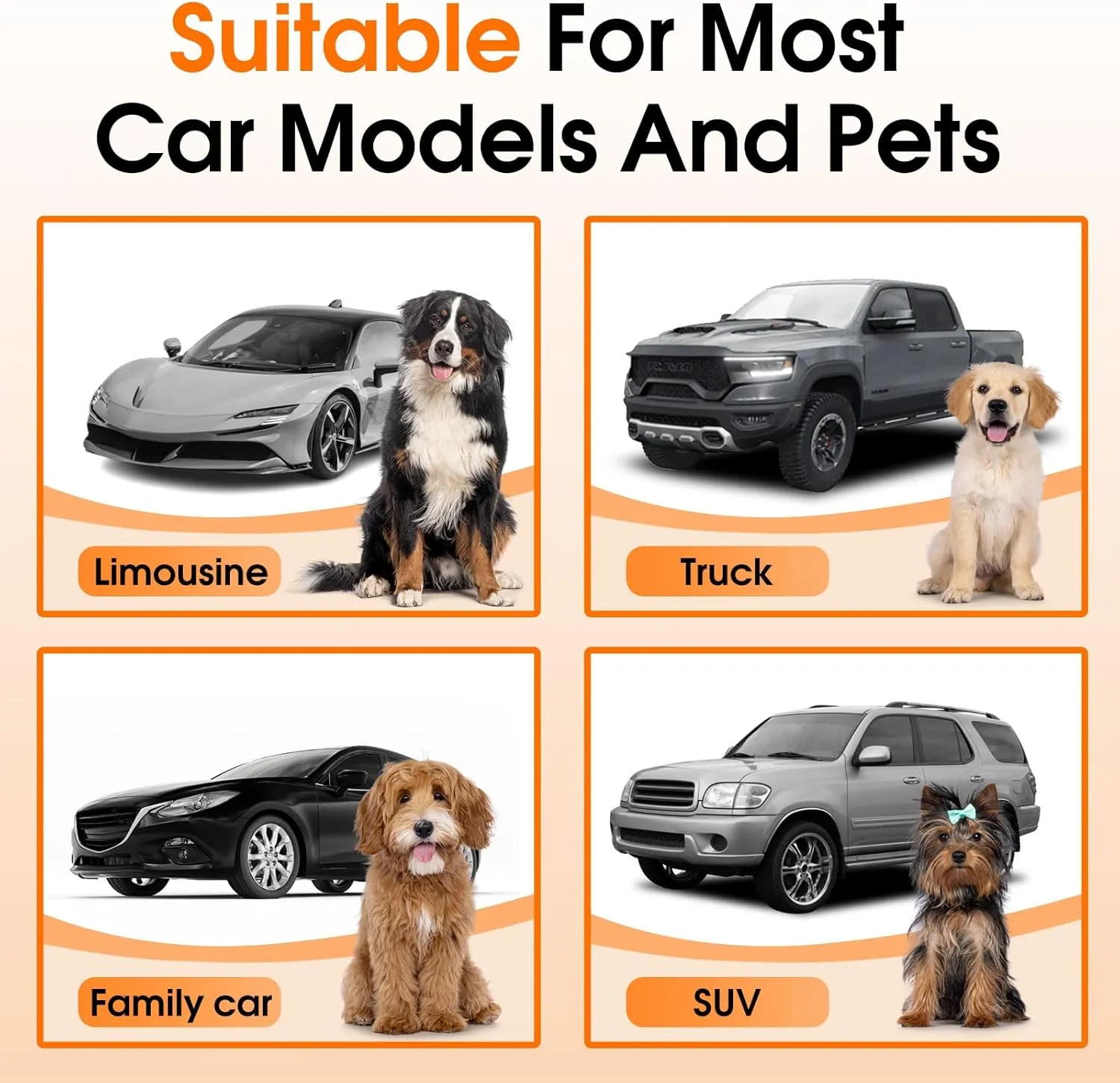 Front Dog Seat Cover, Waterproof Car Seat Covers for Dogs Nonslip Scratch-Proof Dog Seat Cover Front Seat Cover for SUV, Trucks & Cars - S, Black