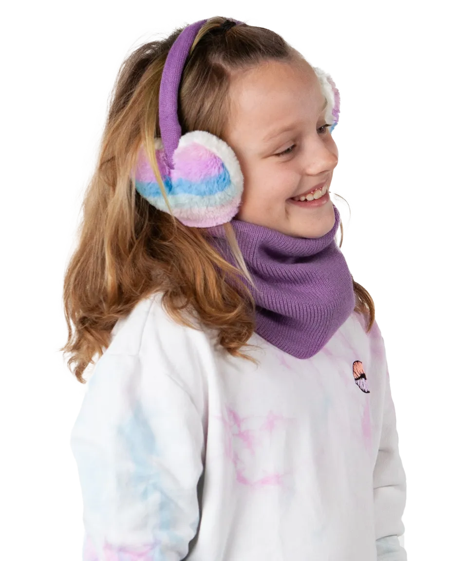 Girls Hearty Earmuffs in Orchid